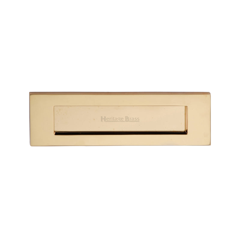 Heritage Brass Letterplate  10" x 3" Polished Brass finish - V850 254-PB