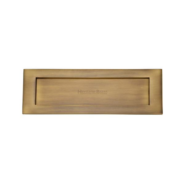 Heritage Brass Letterplate  12" x 4" Antique finish - V850 305-AT