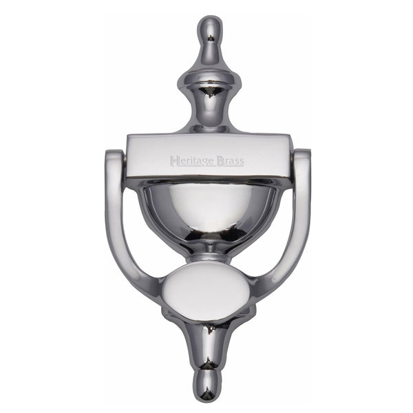 Heritage Brass Urn Knocker 7 1/4 Polished Chrome finish
 - V910 195-PC - Choice Handles