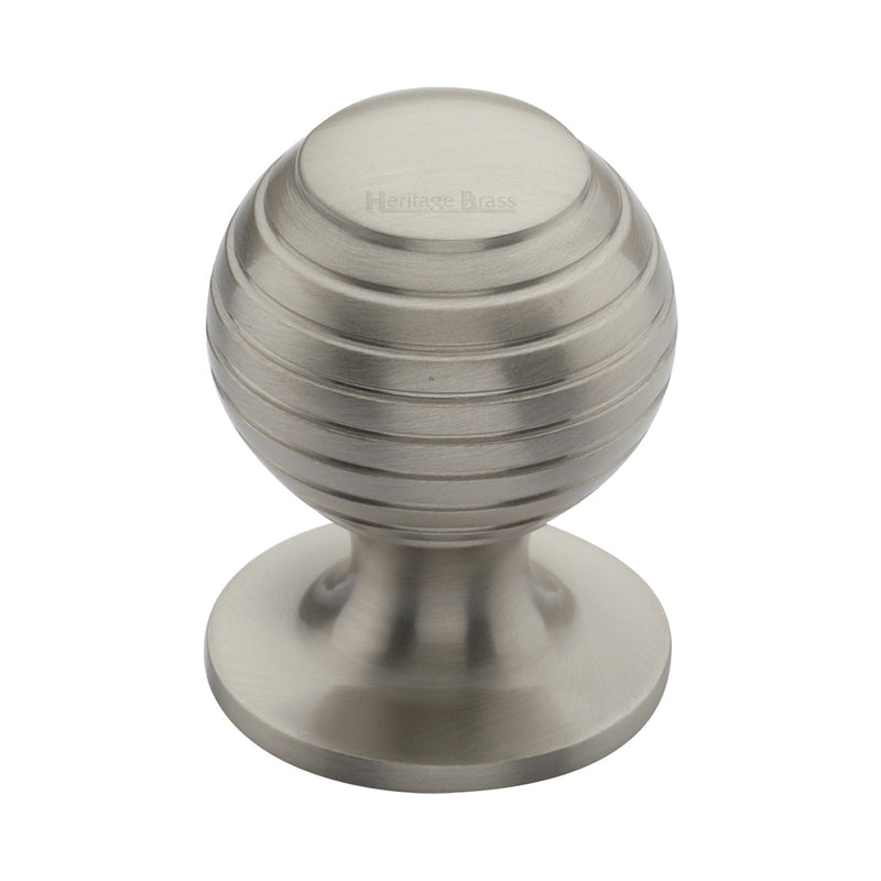 Heritage Brass Cabinet Knob Beehive Design 32mm Satin Nickel finish - V976 32-SN - Choice Handles