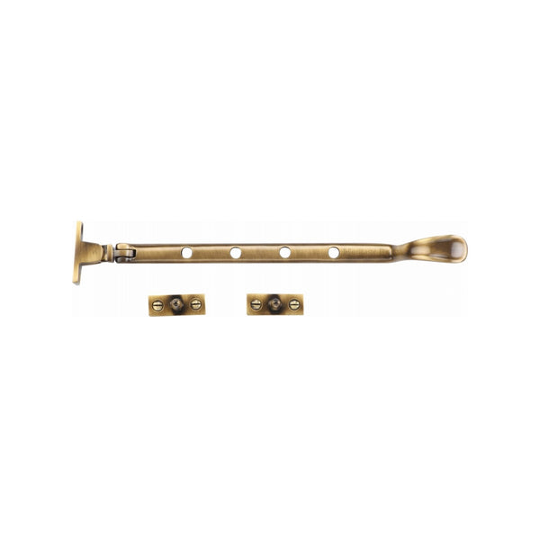 Heritage Brass Casement Window Stay Spoon Pattern 10 Antique finish
 - V990 10-AT - Choice Handles