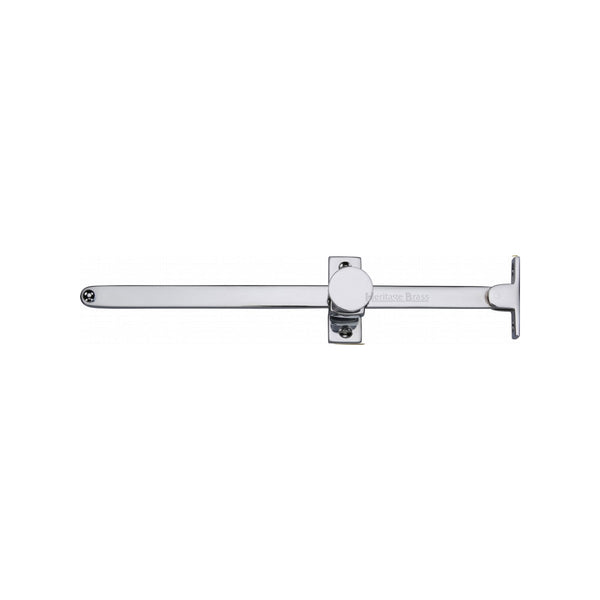 Heritage Brass Casement Stay Sliding Design 10" Polished Chrome Finish - V991 10-PC - Choice Handles