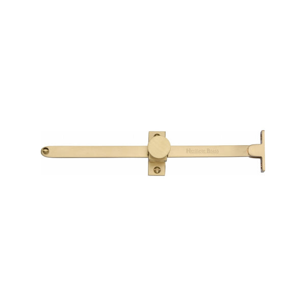 Heritage Brass Casement Stay Sliding Design 10" Satin Brass Finish - V991 10-SB - Choice Handles