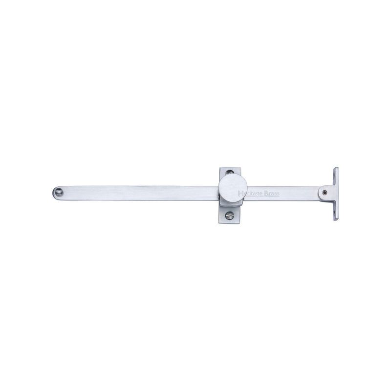 Heritage Brass Casement Stay Sliding Design 10" Satin Chrome Finish - V991 10-SC - Choice Handles