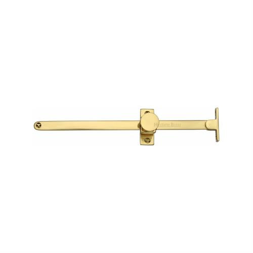 Heritage Brass Casement Stay Sliding Design 10" Unlacquered Brass Finish - V991 10-ULB - Choice Handles