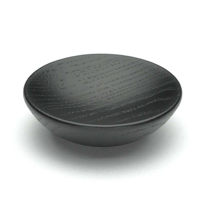 Wooden Cabinet Knob Bowl Design 65mm Black Ash Finish
 - W4328-65-ASH - Choice Handles