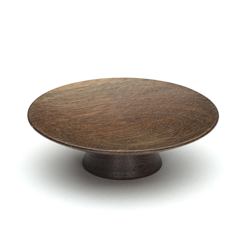 Wooden Cabinet Knob Olympia Design 65mm Walnut Finish
 - W4343-65-WAL - Choice Handles
