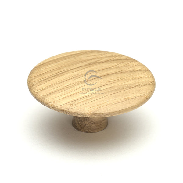 Wooden Cabinet Knob Split Design 48mm Oak Finish
 - W4466-48-OAK - Choice Handles