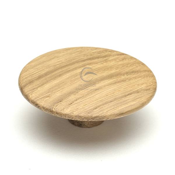 Wooden Cabinet Knob Split Design 64mm Oak Finish
 - W4466-64-OAK - Choice Handles