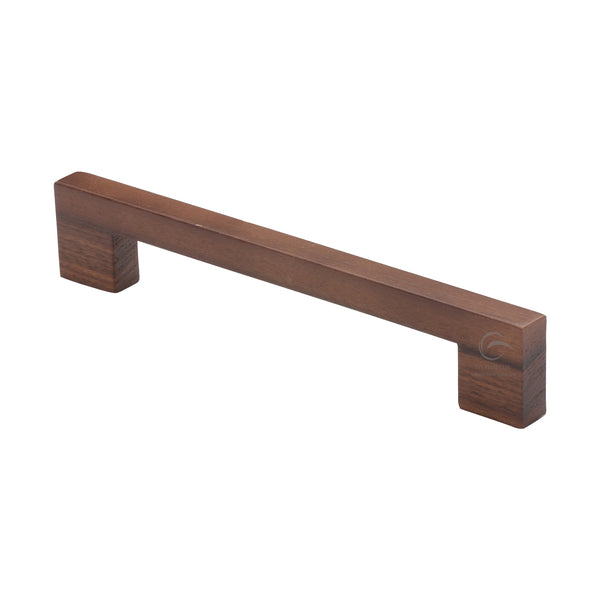 Wooden Cabinet Pull Handle Urban Design 160mm Walnut Finish
 - W7490-160-WAL