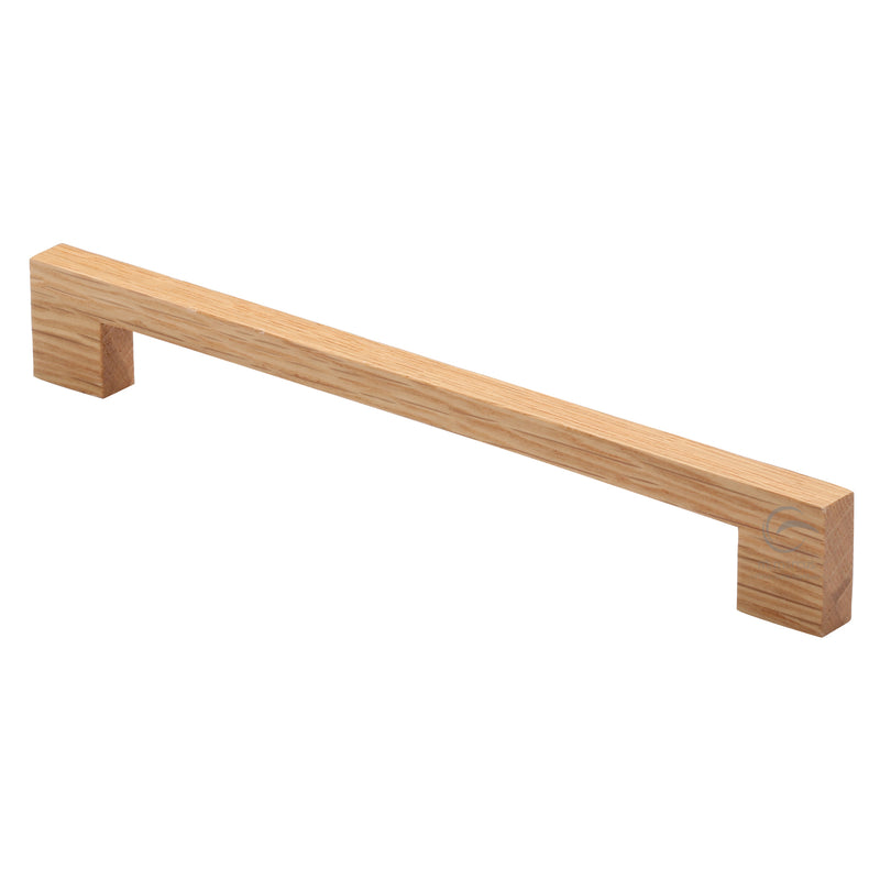 Wooden Cabinet Pull Handle Urban Design 224mm Oak Finish
 - W7490-224-OAK