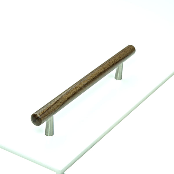 Wooden Cabinet Pull Handle Tilaa Design 160mm Walnut Finish
 - W7763-160-WAL