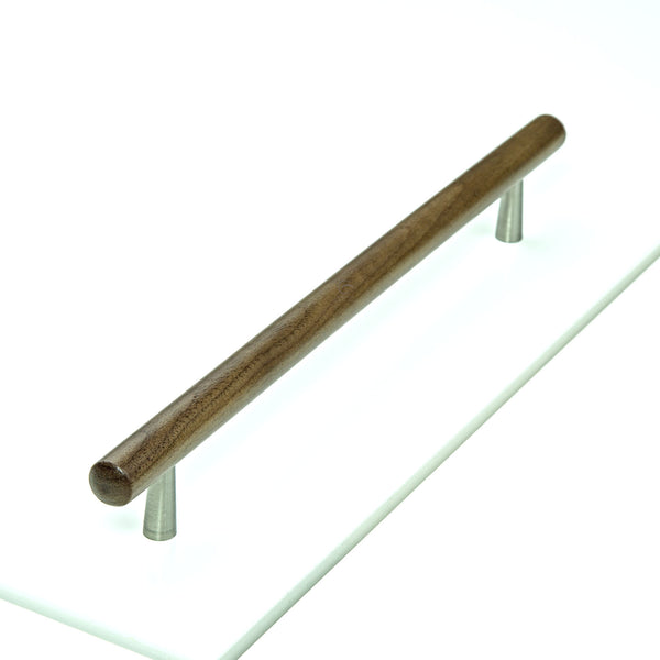 Wooden Cabinet Pull Handle Tilaa Design 224mm Walnut Finish
 - W7763-224-WAL