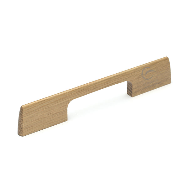 Wooden Cabinet Pull Handle Slim Metro Design 160mm Oak Finish
 - W7791-160-OAK