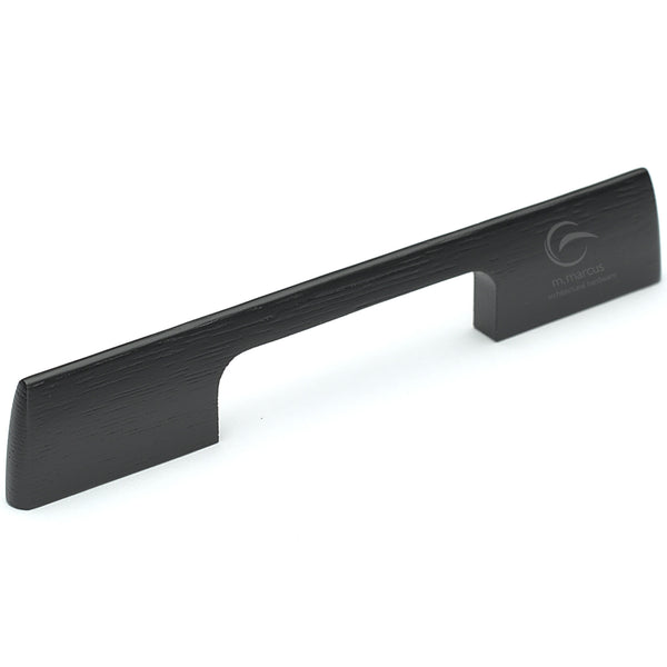 Wooden Cabinet Pull Handle Slim Metro Design 224mm Black Ash Finish
 - W7791-224-ASH