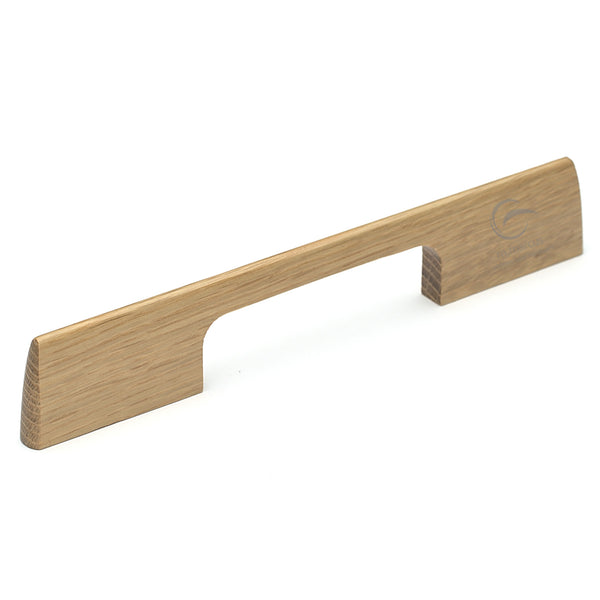 Wooden Cabinet Pull Handle Slim Metro Design 224mm Oak Finish
 - W7791-224-OAK