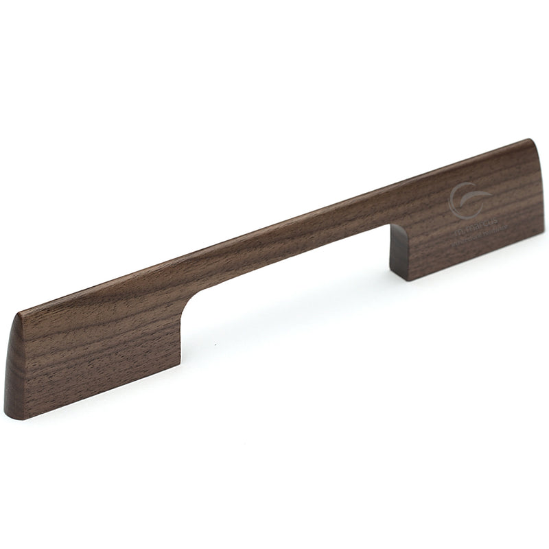 Wooden Cabinet Pull Handle Slim Metro Design 320mm Walnut Finish
 - W7791-320-WAL