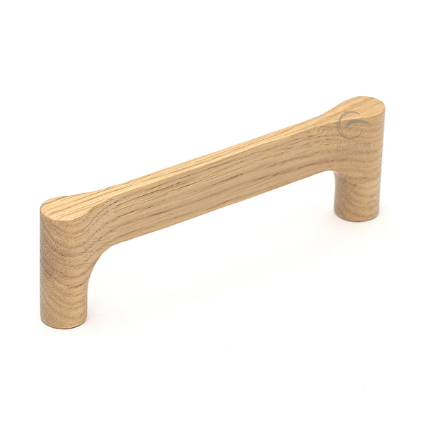 Wooden Cabinet Pull Handle Gio Design 160mm Oak Finish
 - W7827-160-OAK