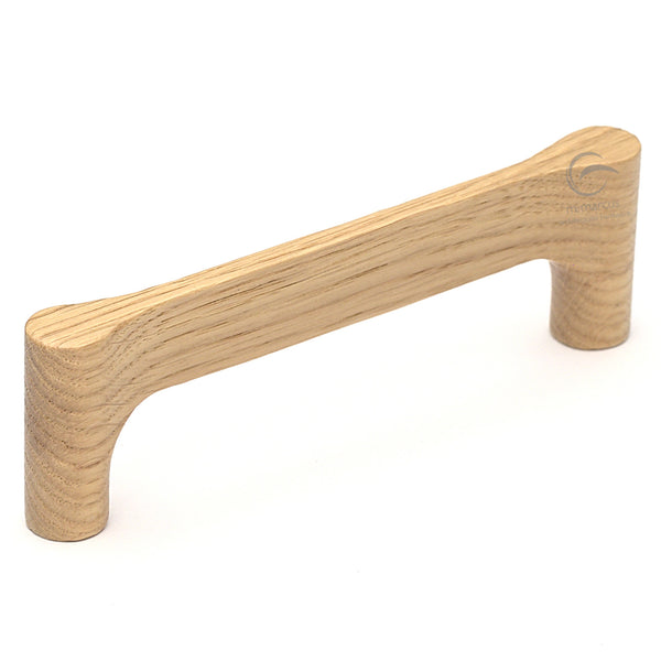 Wooden Cabinet Pull Handle Gio Design 224mm Oak Finish
 - W7827-224-OAK