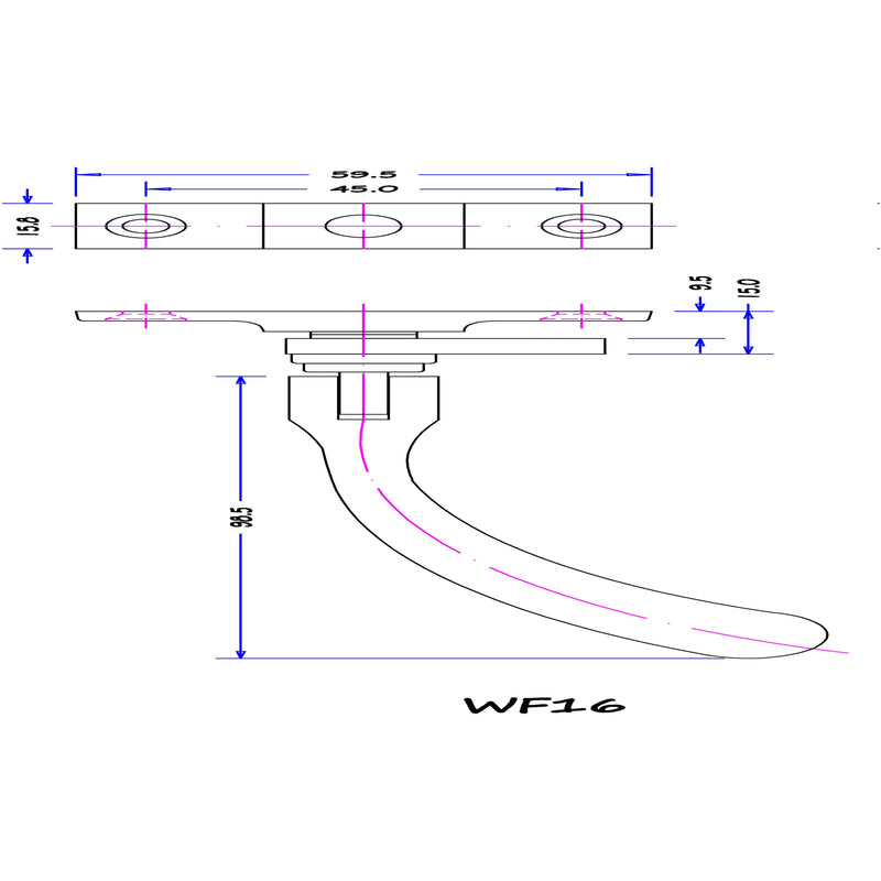 Carlisle Brass - Bulb End Casement Fastener - Polished Chrome - WF16CP - Choice Handles