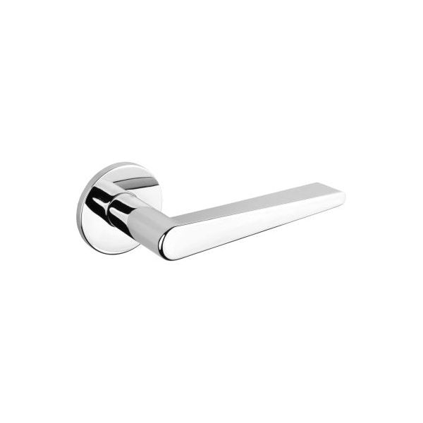 Tupai Exclusivo 5S Line Torrao Lever Door Handle on 5mm Slimline Round Rose - Bright Polished Chrome - XT1967R5SPC