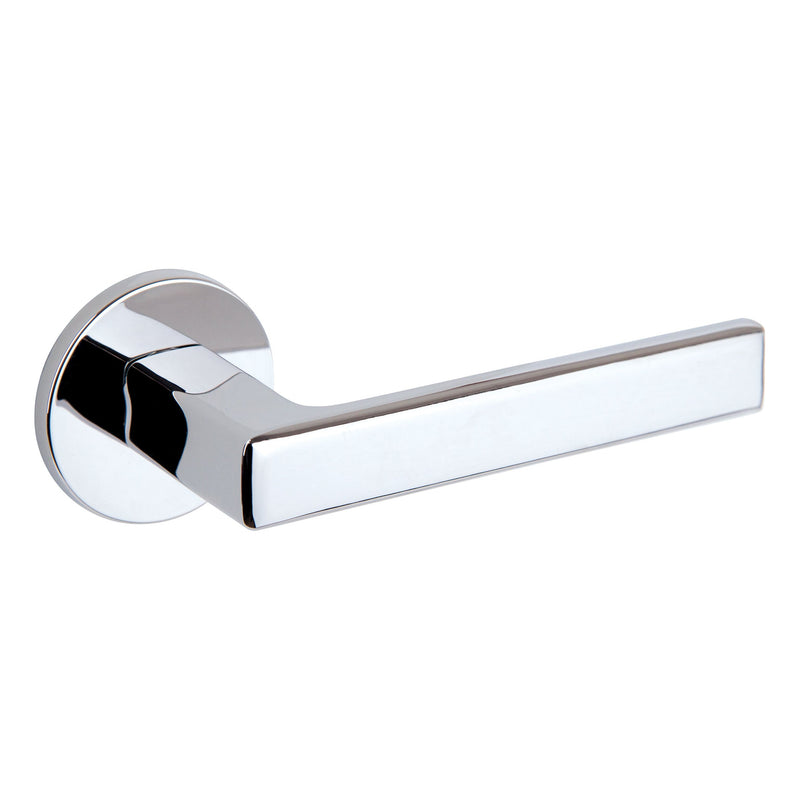 Tupai Exclusivo 5S Line Portel Lever Door Handle on 5mm Slimline Round Rose - Bright Polished Chrome - XT3095R5SPC