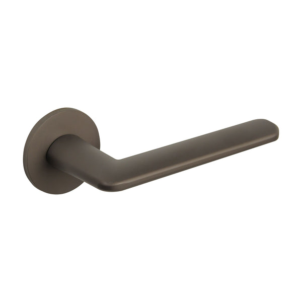 Tupai Exclusivo 5S Line Tavira Lever Door Handle on 5mm Slimline Round Rose - Titanium - XT3098R5STT