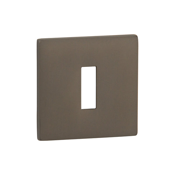 Tupai Exclusivo 5S Line Key Escutcheons on 5mm Slimline Square Rose - Titanium - XTESCKS5STT