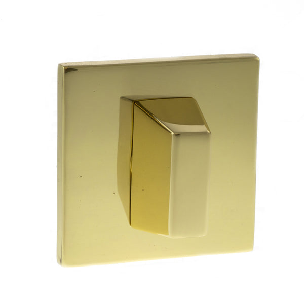 Tupai Exclusivo 5S Line WC Turn and Release *for use with ADBCE* on 5mm Slimline Square Rose - Polished Brass - XTWCS5SPB