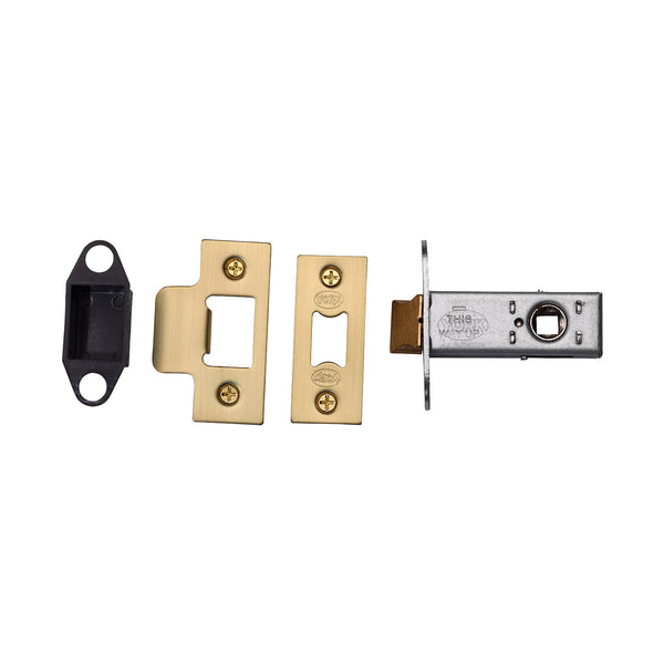 York Architectural Tubular Latch 4" Satin Brass Finish - YKAL4N-SB