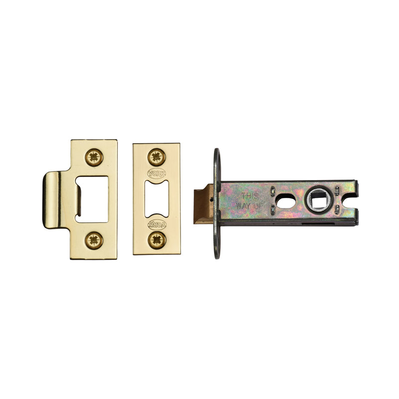 York Architechtural Tubular Latch 3" Nickel & Brass finish - YKAL3-PB