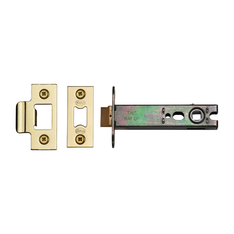 York Architectural Tubular Latch 4" Polished Brass Finish - YKAL4N-PB