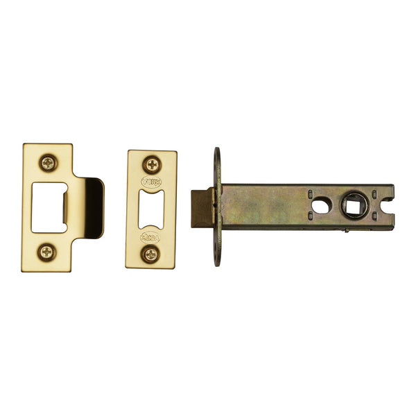 York Architechtural Tubular Latch 5" Nickel & Brass finish - YKAL5-PB