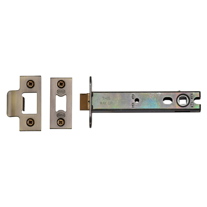 York Architectural Tubular Latch 5" Antique Brass finish - YKAL5N-AT