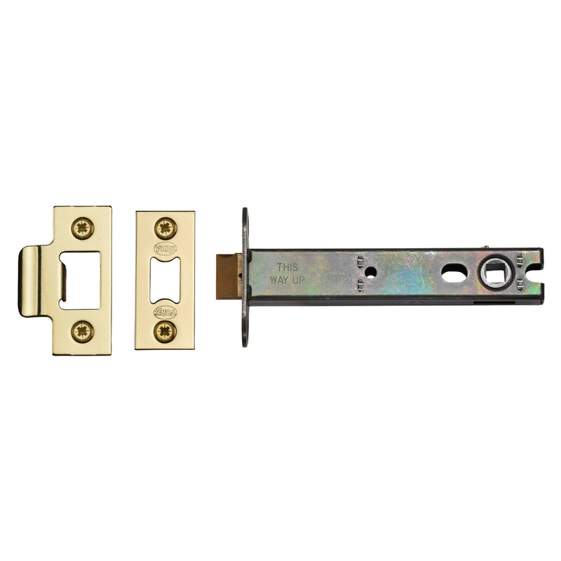 York Architectural Tubular Latch 5" Polished Brass finish - YKAL5N-PB