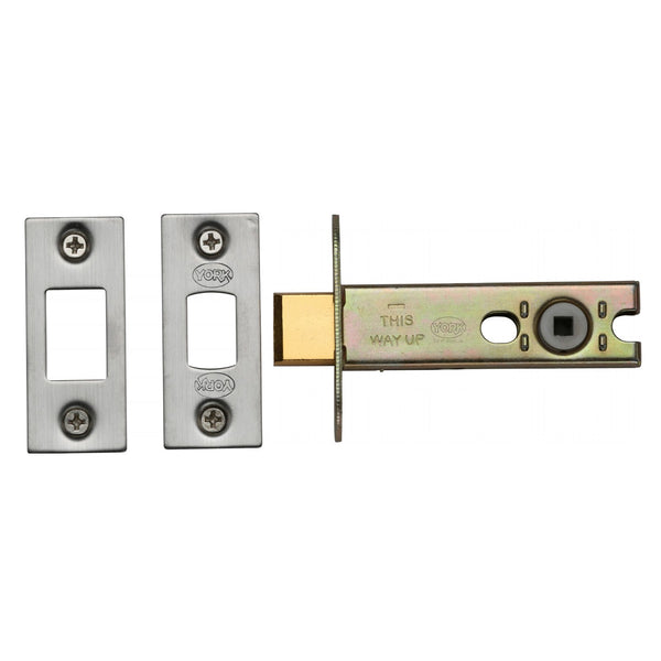 York Architectural Tubular Bathroom Deadbolt 4 Satin Chrome/Nickel Finish
 - YKBDB4-SN&SC