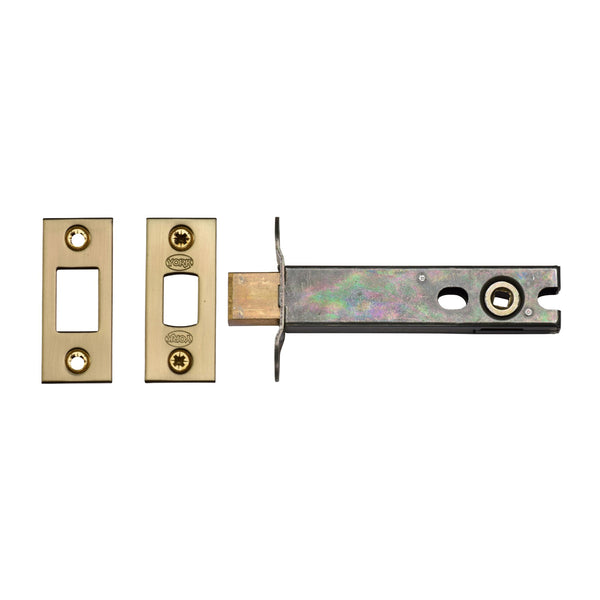 York Architectural Tubular Bathroom Deadbolt 4 Satin Brass finish
 - YKBDB4-SB