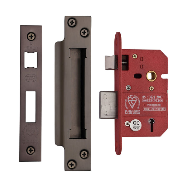 3 Lever Sash Lock 2 1/2"" MB - YKSL32N-MB