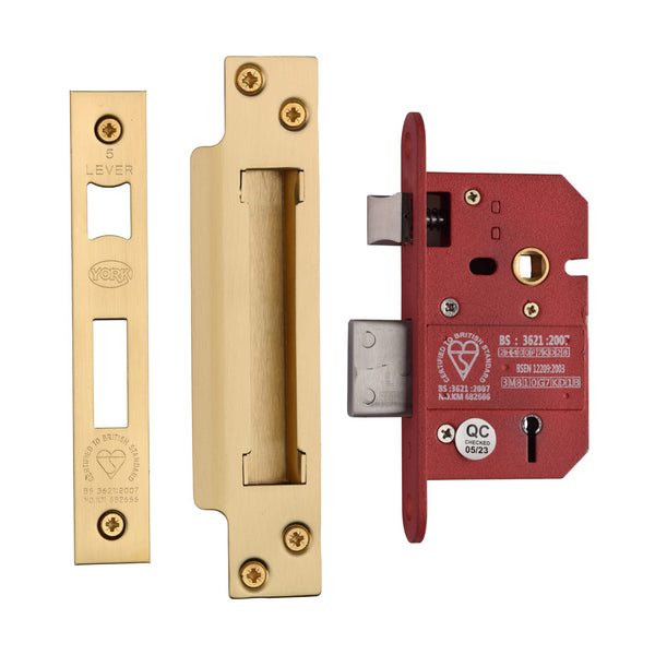 3 Lever Sash Lock 2 1/2"" SB - YKSL32N-SB