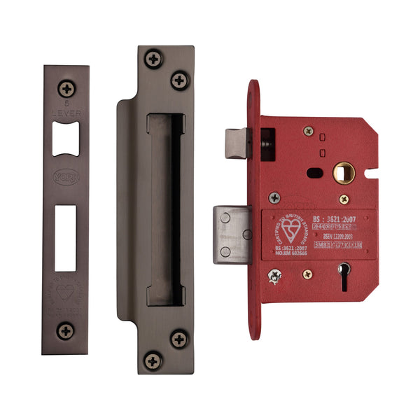 3 Lever Sash Lock 3  Matt Bronze finish
 - YKSL33N-MB