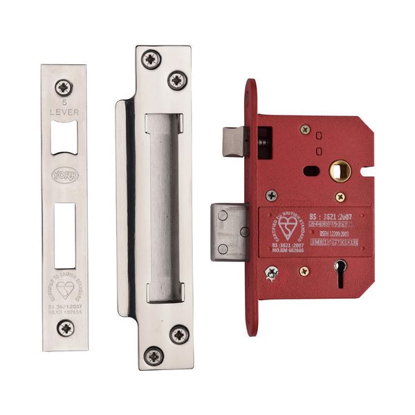 3 Lever Sash Lock 3 Polished Chrome &amp  Polished Nickel finish
 - YKSL33N-PC&PN