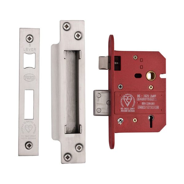 3 Lever Sash Lock 3 Satin Nickel &amp  Satin Chrome finish
 - YKSL33N-SN&SC