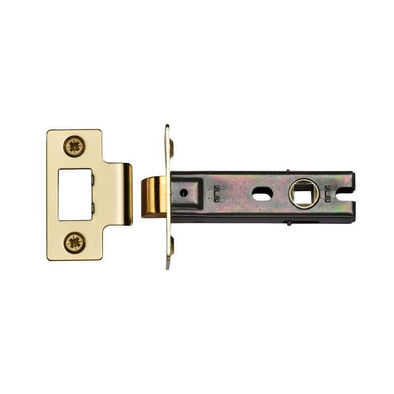 York Tubular Latch 3" Polished Brass finish - YKTL3N-PB