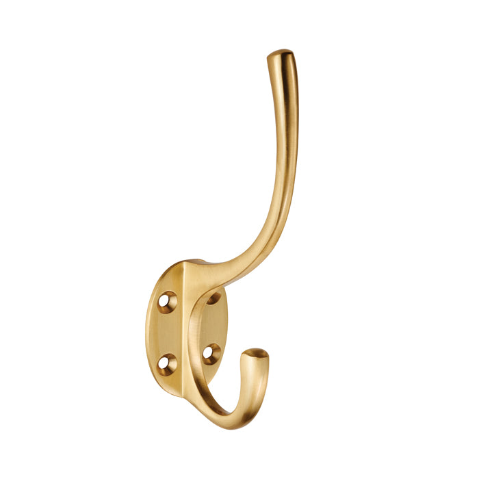 Carlisle Brass - Hat and Coat Hook - Satin Brass - AA25SB - Choice Handles