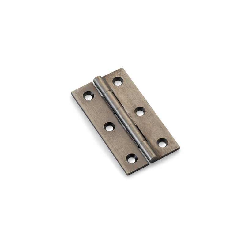 Alexander and Wilks - Heavy Pattern Solid Brass Cabinet Butt Hinge 64mm - Pewter - AW064-CH-PWT