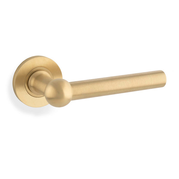 Alexander & Wilks Siskin Lever on Rose - Satin Brass PVD - AW250SBPVD