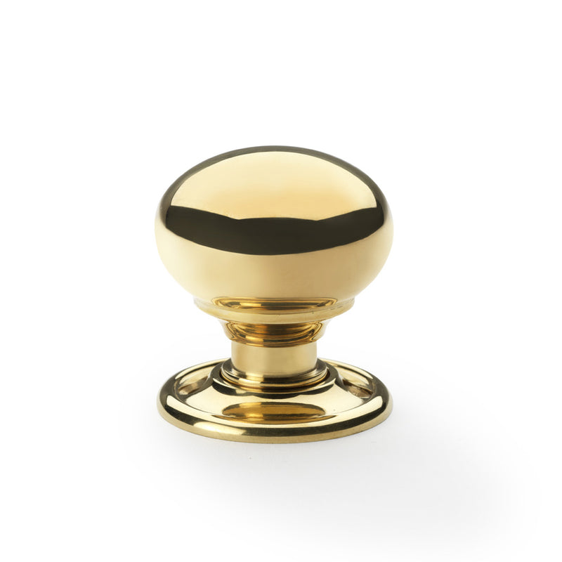 Alexander and Wilks Kershaw Door Knob - Knob 41mm - Unlacquered Brass - AW300-41-PBU