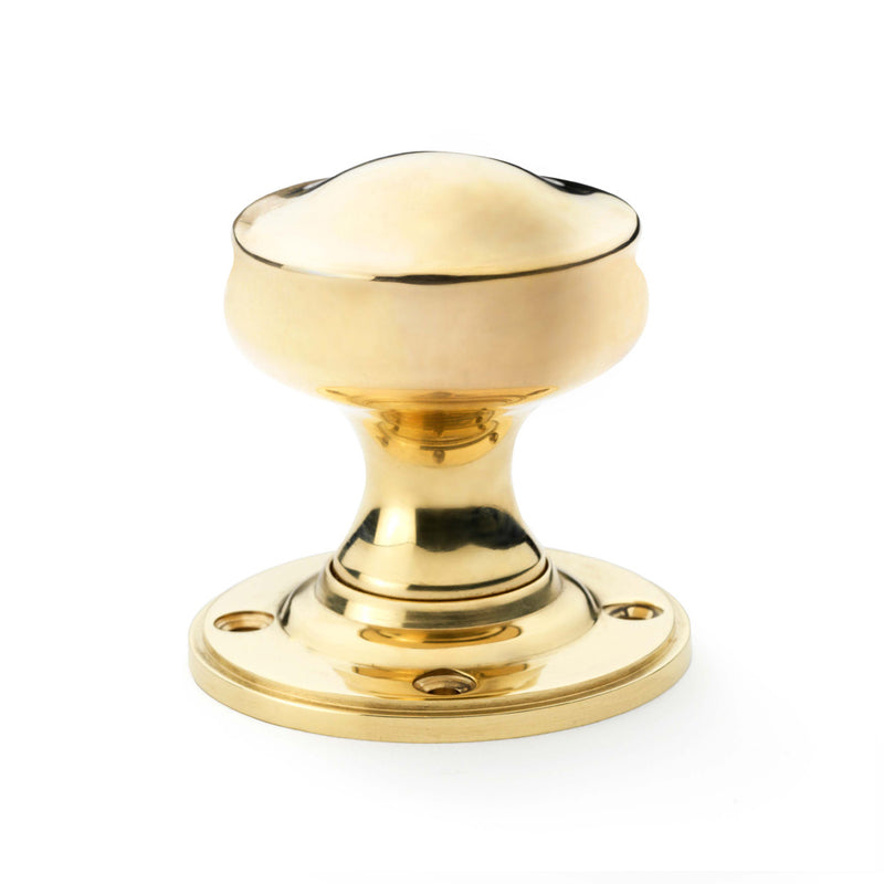 Alexander and Wilks - Harris Door Knob - Unlacquered Brass - AW301-50-UB