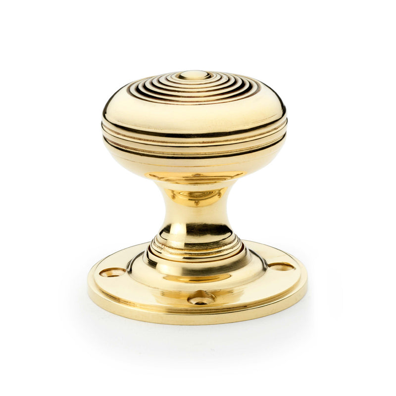 Alexander and Wilks - Christoph Mortice Knob - Unlacquered Brass - AW303-50-UB