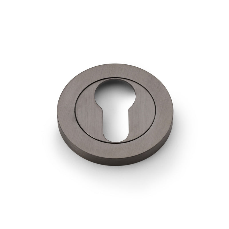 Alexander and Wilks - Concealed Fix Escutcheon - Dark Bronze PVD - Euro Profile - AW390DBZPVD